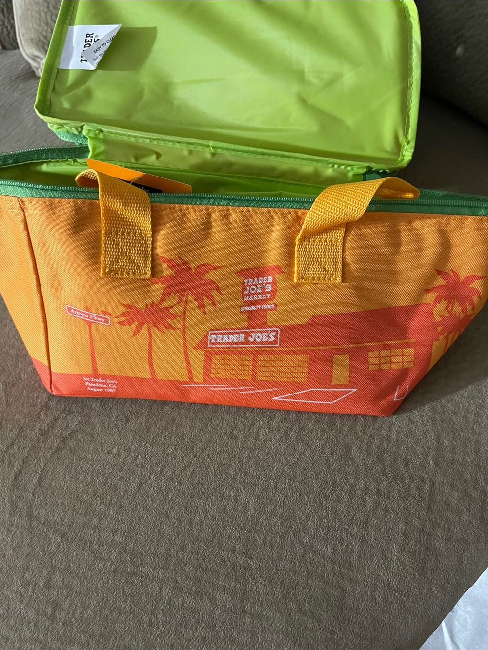 Trader Joe's Striped Insulated Lunch Tote - set of three NWT - Picture 5 of 5